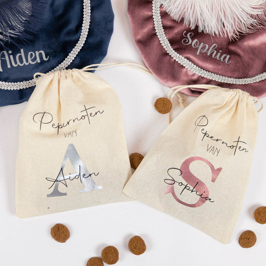 Pepernotenzakje met naam - Monogram