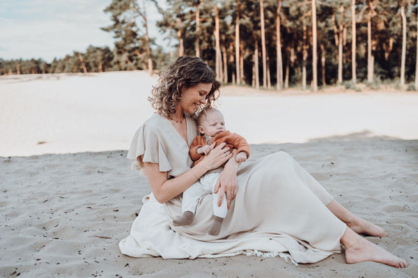 Moeder Madelaine met zoontje Lyam